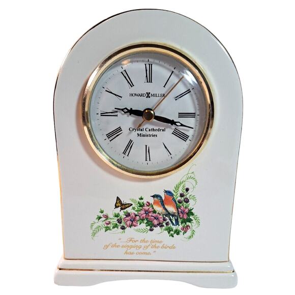 Vtg Howard Miller Clock For The Time Of Singing Of The Birds Crystal Cathedral - Picture 1 of 14